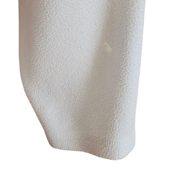 LL Bean Fleece 1/4 Zip Shirt Layering White Women's Medium - Picture 7 of 7